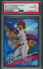 Bryce Harper [Blue Refractor] Baseball Cards 2017 Bowman's Best Prices