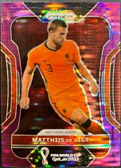 Matthijs de Ligt [Breakaway Purple] Soccer Cards 2022 Panini Prizm World Cup Prices