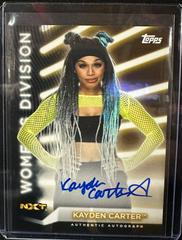 Kayden Carter [Black] #A-KD Wrestling Cards 2021 Topps WWE Women's Division Autographs Prices