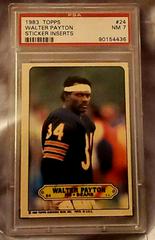 Walter Payton #24 Football Cards 1983 Topps Stickers Insert Prices