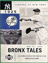 Lou Gehrig #127 Baseball Cards 2001 Upper Deck Legends of NY Prices