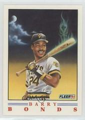 Barry Bonds [Factory Set] #1 Baseball Cards 1991 Fleer Pro Vision Prices