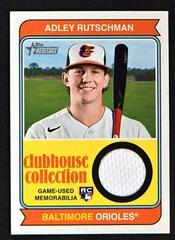 Adley Rutschman #CCR-ARU Baseball Cards 2023 Topps Heritage Clubhouse Collection Relics High Number Prices