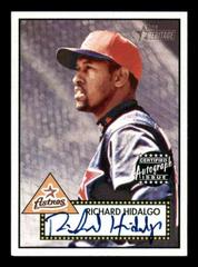 Richard Hidalgo [Red Ink] #THARH Baseball Cards 2001 Topps Heritage Autographs Prices