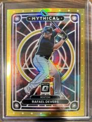 Rafael Devers [Gold] #MTH-12 Baseball Cards 2022 Panini Donruss Optic Mythical Prices