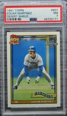 Edgar Martinez #607 Baseball Cards 1991 Topps Desert Shield Prices