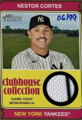 Nestor Cortes [Gold] #CCR-NC Baseball Cards 2023 Topps Heritage Clubhouse Collection Relics Prices