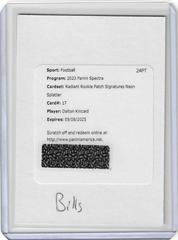 Dalton Kincaid #35 Football Cards 2023 Panini Spectra Rookie Autograph Neon Splatter Prices