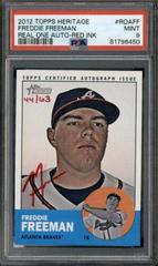 Freddie Freeman [Red Ink] #ROAFF Baseball Cards 2012 Topps Heritage Real One Autographs Prices