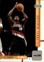 Zach Randolph #364 Basketball Cards 2001 Upper Deck Prices