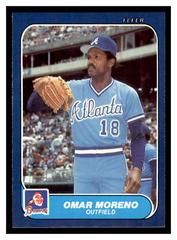 Omar Moreno #U-78 Baseball Cards 1986 Fleer Update Prices