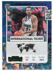 Vlade Divac [Green Ice] Basketball Cards 2021 Panini Contenders International Ticket Prices