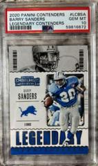 Barry Sanders Football Cards 2020 Panini Contenders Legendary Prices