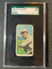 Rube Manning [Batting] Baseball Cards 1909 T206 Sweet Caporal 150 Factory 649 Overprint Prices