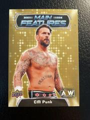 CM Punk [Gold] Wrestling Cards 2022 Upper Deck AEW Main Features Prices