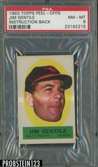 Jim Gentile [Instruction Back] Baseball Cards 1963 Topps Peel Offs Prices