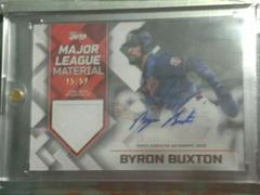 Byron Buxton Baseball Cards 2022 Topps Major League Material Autographs Prices