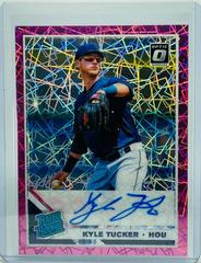 Kyle Tucker [Pink Velocity] #KT Baseball Cards 2019 Panini Donruss Optic Rated Rookie Signatures Prices