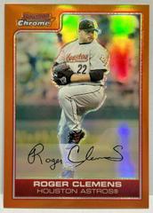 Roger Clemens [Orange Refractor] #90 Baseball Cards 2006 Bowman Chrome Prices