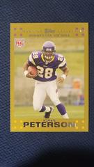 Adrian Peterson [Gold] #301 Football Cards 2007 Topps Prices