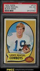 Lance Rentzel [Black Name] #113 Football Cards 1970 Topps Prices
