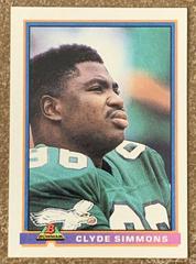 Clyde Simmons #411 Football Cards 1991 Bowman Prices