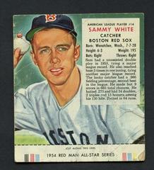 Sammy White Baseball Cards 1954 Red Man Tobacco Prices