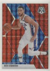 Ben Simmons [Red Mosaic] Basketball Cards 2019 Panini Mosaic Prices