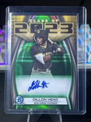 Dillon Head [Green] Baseball Cards 2023 Bowman Draft Class of Autographs Prices