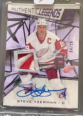 Steve Yzerman [Purple Autograph Premium Memorabilia] #102 Hockey Cards 2021 SP Game Used Prices