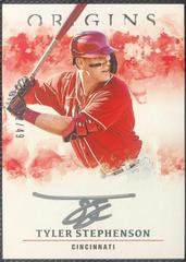 Tyler Stephenson [Silver Ink] #OASI-TS Baseball Cards 2021 Panini Chronicles Origins Autographs Prices