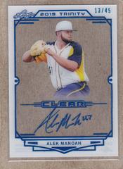 Alek Manoah [Platinum Foil] #CA-AM2 Baseball Cards 2019 Leaf Trinity Clear Autograph Prices