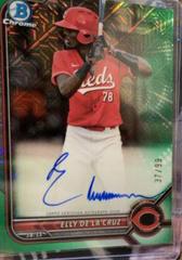 Elly De LA Cruz [Green Refractor] #BMA-ED Baseball Cards 2022 Bowman Chrome Mega Box Mojo Autographs Prices