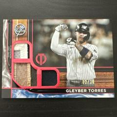 Gleyber Torres [Red] Baseball Cards 2022 Topps Tribute Triple Relics Prices