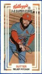 Bruce Sutter #37 Baseball Cards 1983 Kellogg's Prices