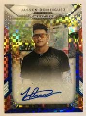 Jasson Dominguez [Red, White, Blue Prizm] #122 Baseball Cards 2019 Panini Prizm Draft Picks Autographs Prices