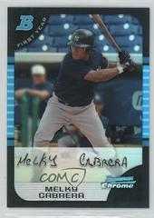 Melky Cabrera [Refractor] #190 Baseball Cards 2005 Bowman Chrome Prices