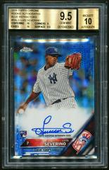 Luis Severino [Blue Refractor] #RA-LS Baseball Cards 2016 Topps Chrome Rookie Autographs Prices
