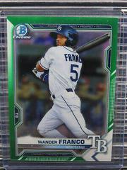 Wander Franco [Green Refractor] #BCP-57 Baseball Cards 2021 Bowman Chrome Prospects Prices