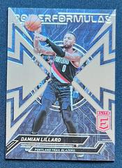 Damian Lillard #8 Basketball Cards 2022 Panini Donruss Elite Power Formulas Prices