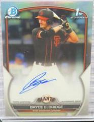 Bryce Eldridge [Refractor] #CDA-BE Baseball Cards 2023 Bowman Draft Chrome Prospect Autographs Prices