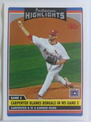 Chris Carpenter Baseball Cards 2006 Topps Updates & Highlights Prices