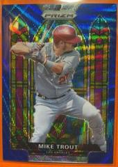Mike Trout [Blue Wave Prizm] Baseball Cards 2021 Panini Prizm Stained Glass Prices