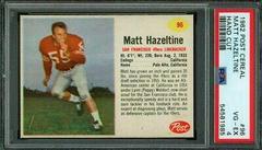 Matt Hazeltine [Hand Cut] Football Cards 1962 Post Cereal Prices