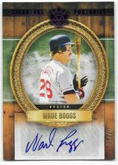 Wade Boggs [Purple] #SP-WB Baseball Cards 2022 Panini Diamond Kings Signature Portraits Prices