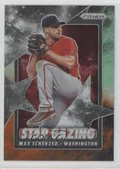 Max Scherzer [Red Orange Prizm] Baseball Cards 2020 Panini Prizm Star Gazing Prices