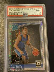 Luka Doncic [Fast Break Holo] #177 Basketball Cards 2018 Panini Donruss Optic Prices