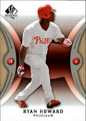 Ryan Howard #36 Baseball Cards 2007 SP Authentic Prices