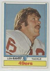 Len Rohde #98 Football Cards 1974 Topps Parker Brothers Prices