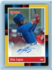 Otto Lopez [Gold] #R88S-OL Baseball Cards 2022 Panini Donruss Retro 1988 Signatures Prices